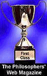First Place Award from Philosopher's Magazine