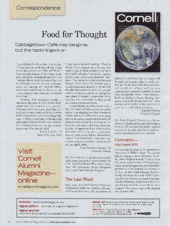 Cornell Alumni Magazine